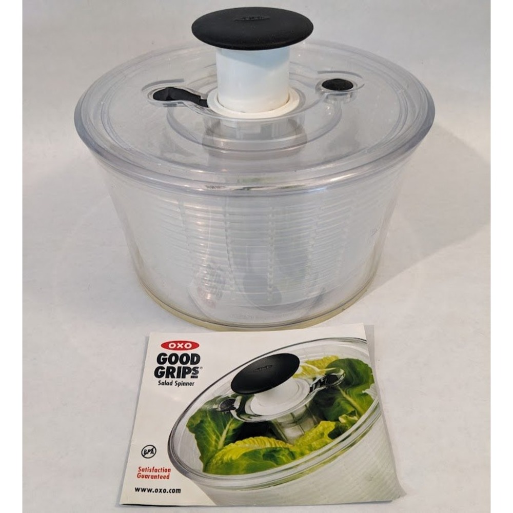 OXO Good Grips Salad Spinner Clear Pump Action Vegetable Washer Dryer BPA Free
